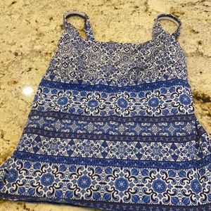 Lands End tankini with underwire size 18 Long
